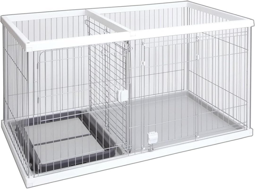 ペティオ (Petio) トイレのしつけドッグルームサークル ホワイトワイド