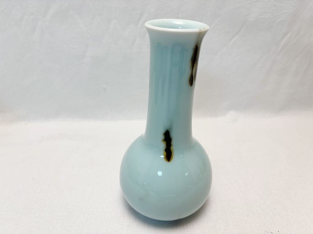 ほぼ未使用 茶道具 平安祥堂造 飛青瓷 台子 皆具 陶印 杓立て 建水蓋置水指