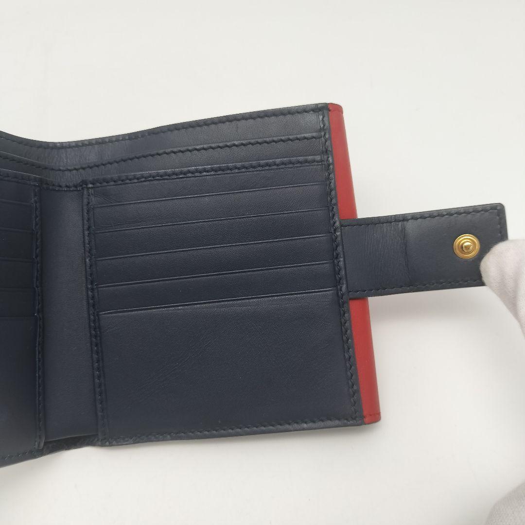 未使用に近い✨グッチ　折り財布　リボン