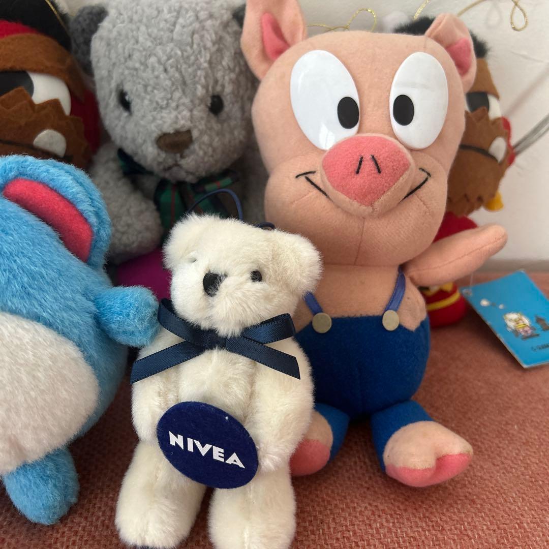 レトロ　プライズ　赤鬼　猿　豚　くま　ポケモン　ガラルポニータ　TOMY マリル