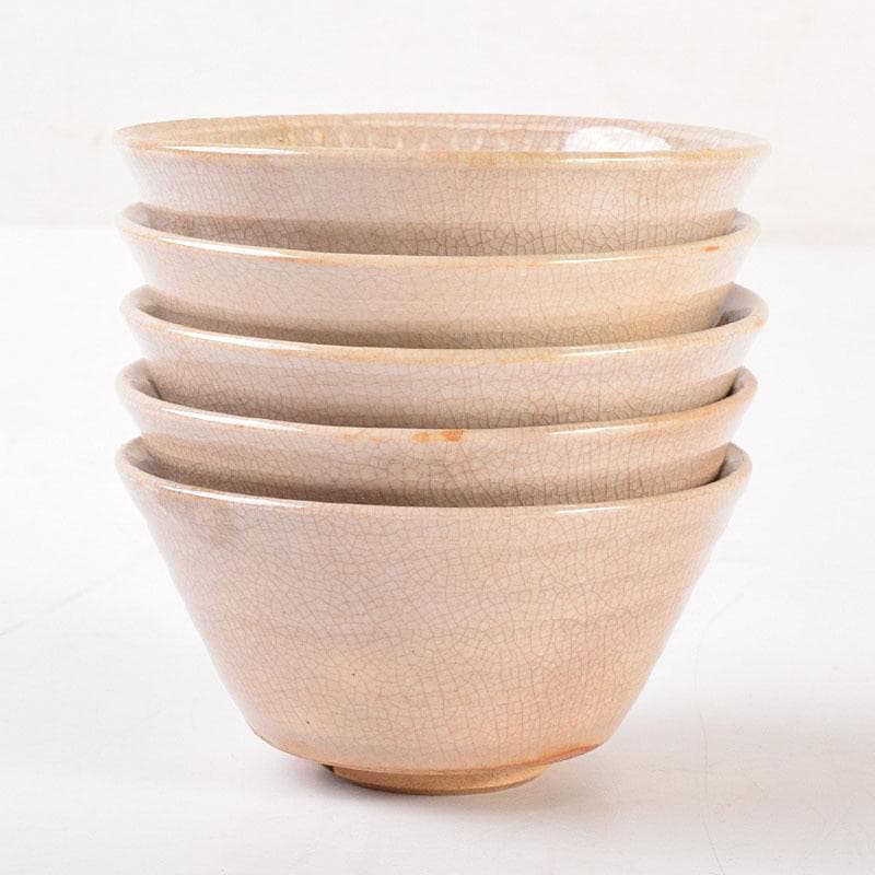 煎茶道具　瑞芝焼　阪上瑞雲作　辰砂　湯呑　5客　共箱　V　6873