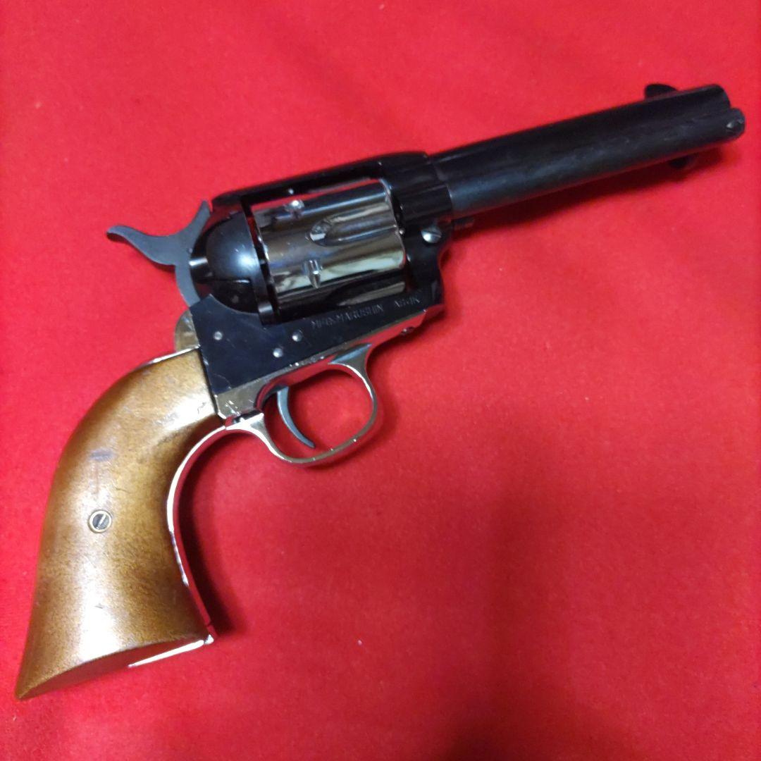 マルシンSAAコルト45ブラック＆シルバーガスガン！ガス漏れ無し完全可動品！