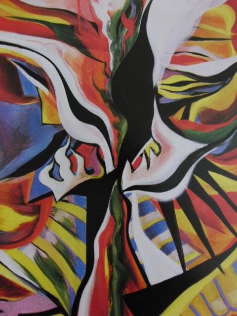 岡本太郎、【哄笑】、希少な大判額装用画集より、新品高級額装付、巨匠、日本人画家