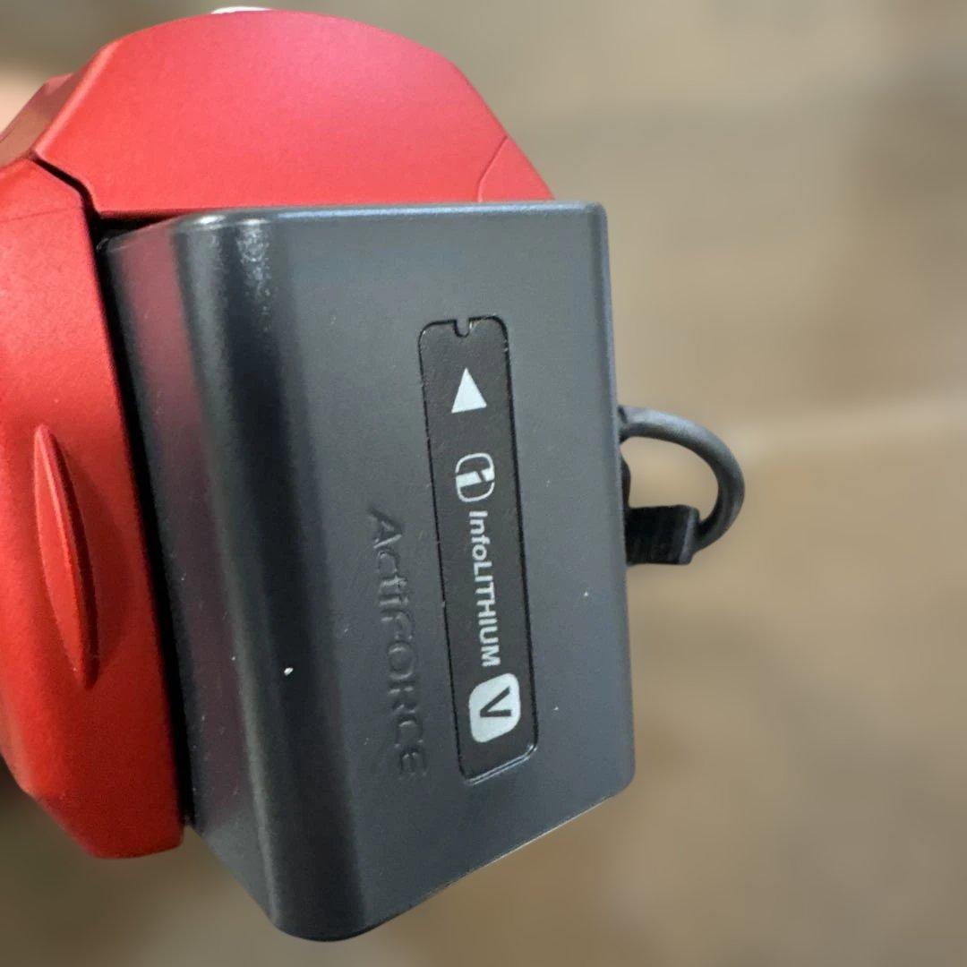 SONY HDR-CX680 ビデオカメラ レッド ハンディカム 動作確認済み