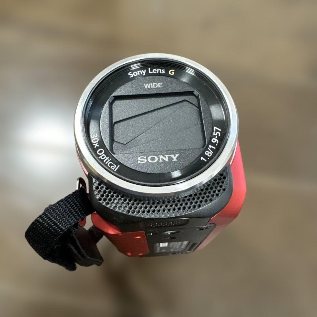 SONY HDR-CX680 ビデオカメラ レッド ハンディカム 動作確認済み
