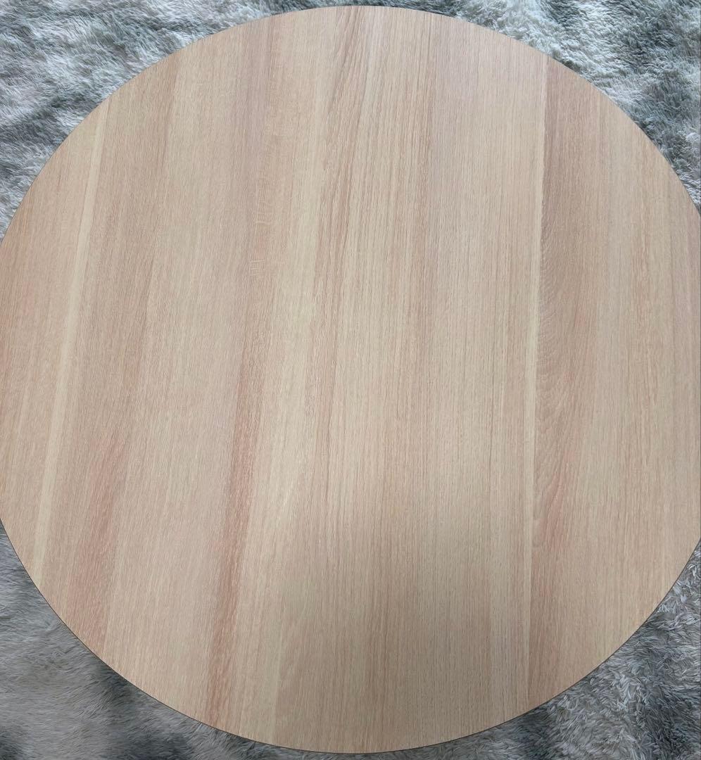 （美品）木製円形テーブル 80cmこたつ