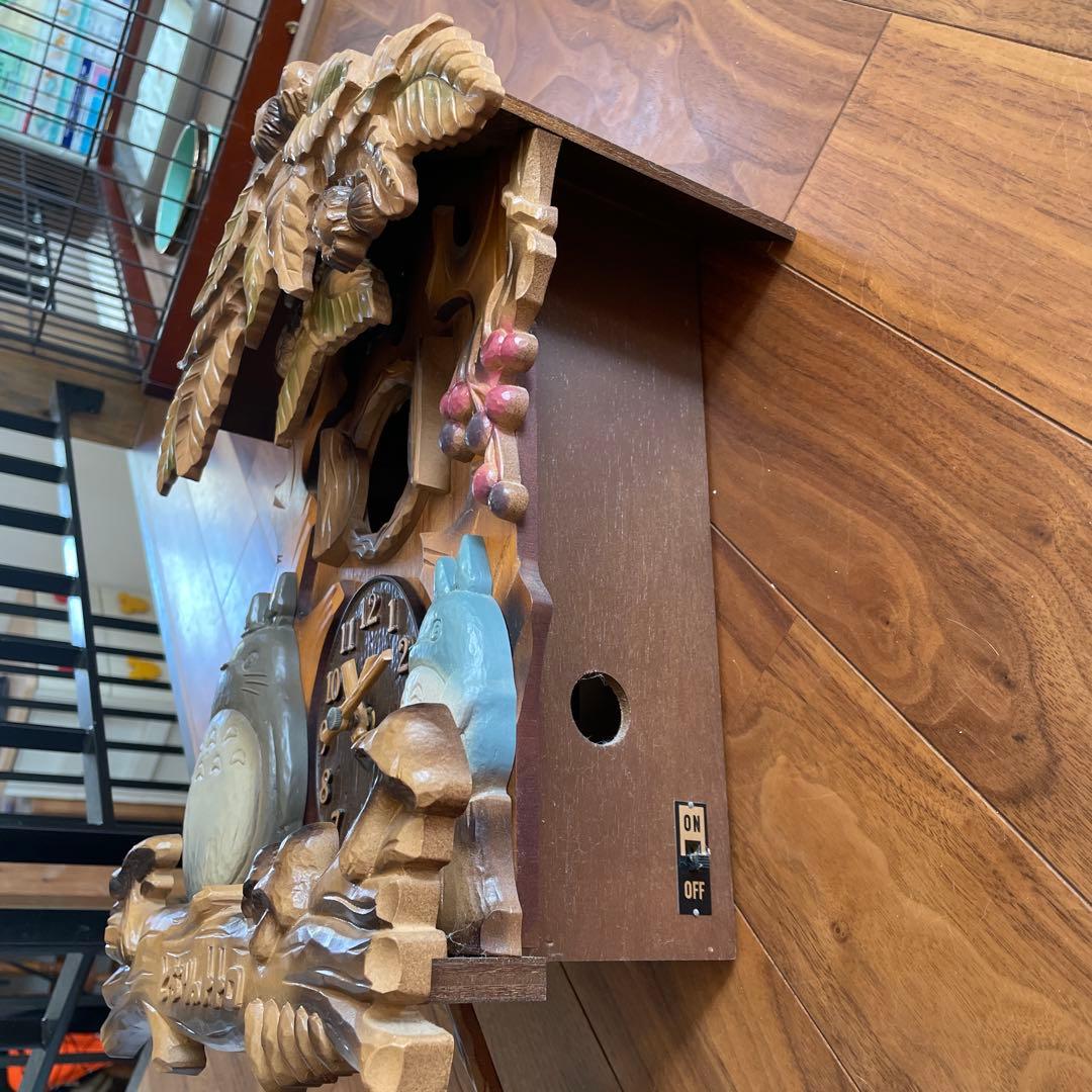 トトロ 木製掛け時計 カッコウ付き