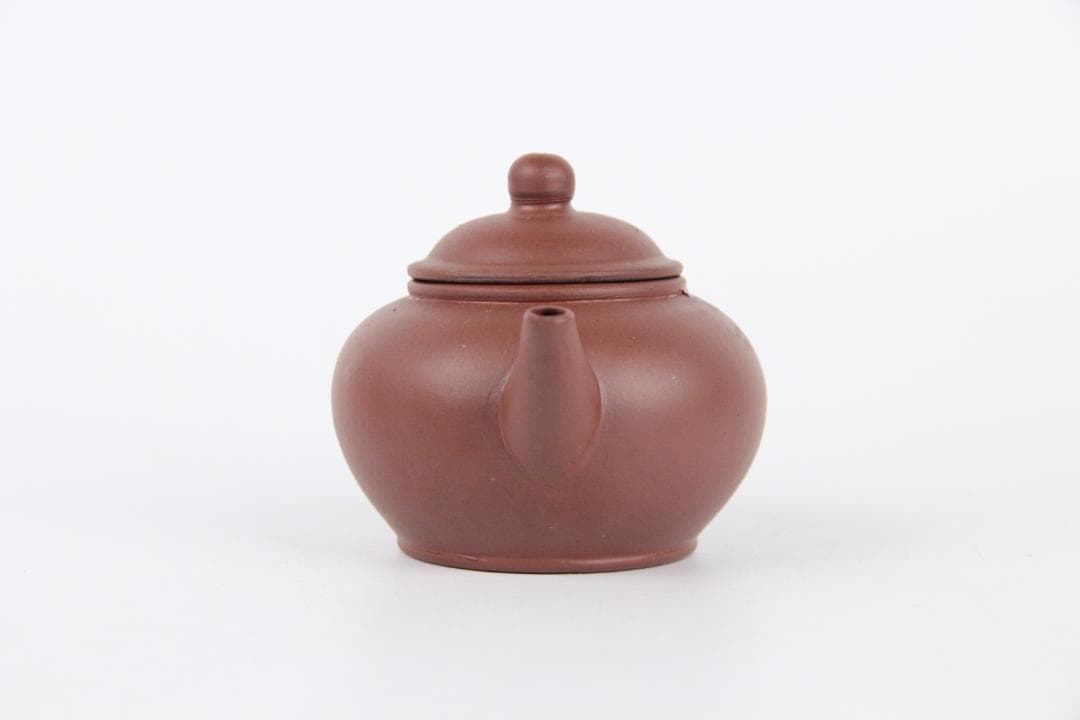 荊渓惠孟臣製 唐物 朱泥 水平 壺 煎茶 急須 紫砂 宜興 窯 ES1-14