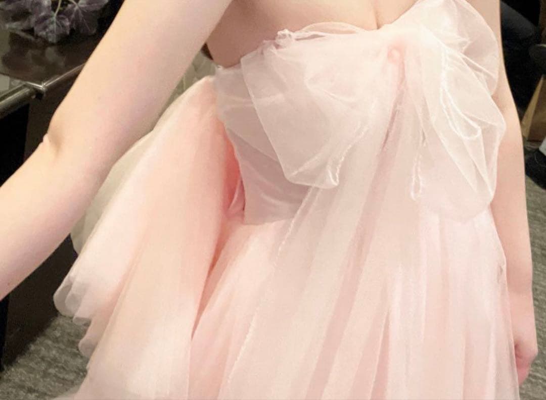 【天使の羽ドレス風】ウェディングドレス　カラードレス