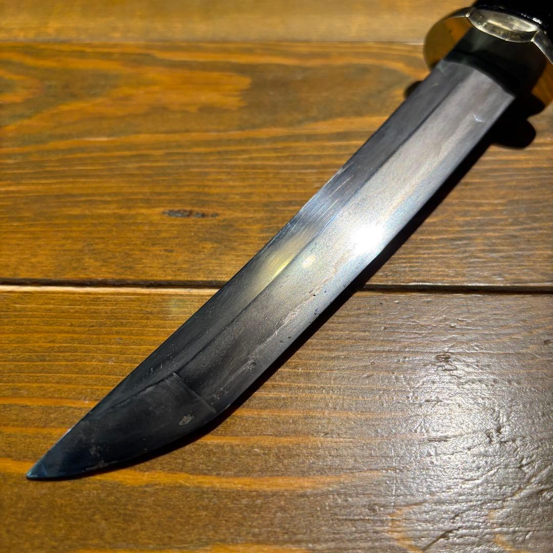 日本刀残欠クラフトナイフNo.84 筑前国住宗次 切先