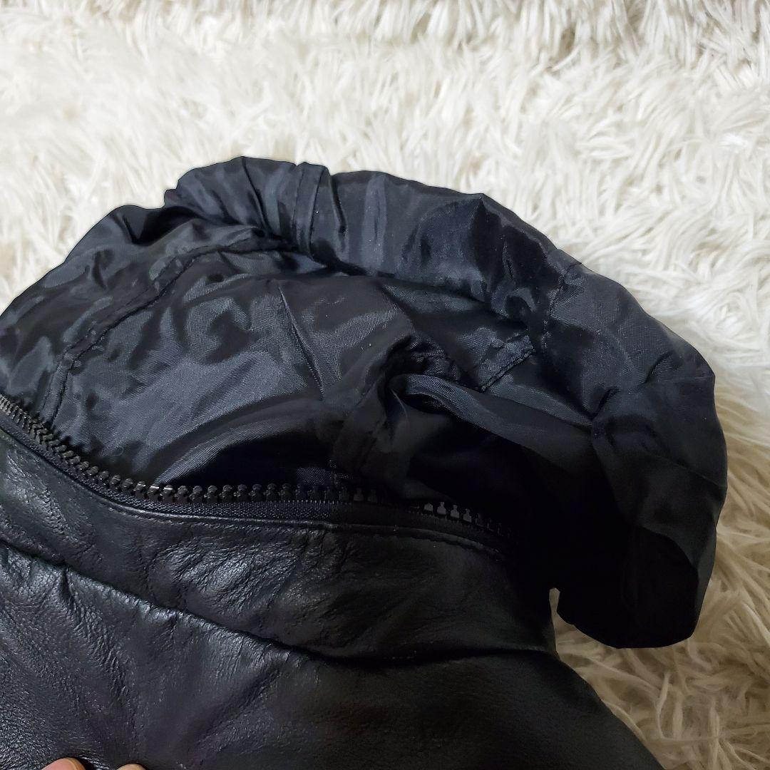 希少 ZARA ザラ 本革キルティング レザーライダース XL