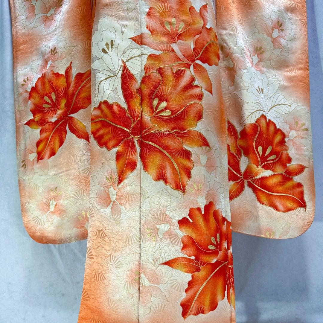 セミアンティーク　振袖フルセット　西陣織袋帯　156〜166　カトレア　可愛い❤︎