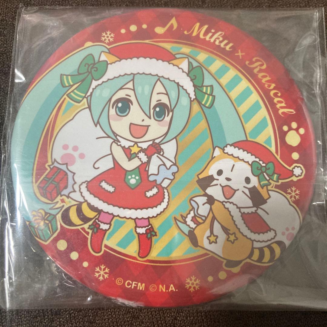 初音ミク ココラボ ラスカル 赤倉 缶バッジ