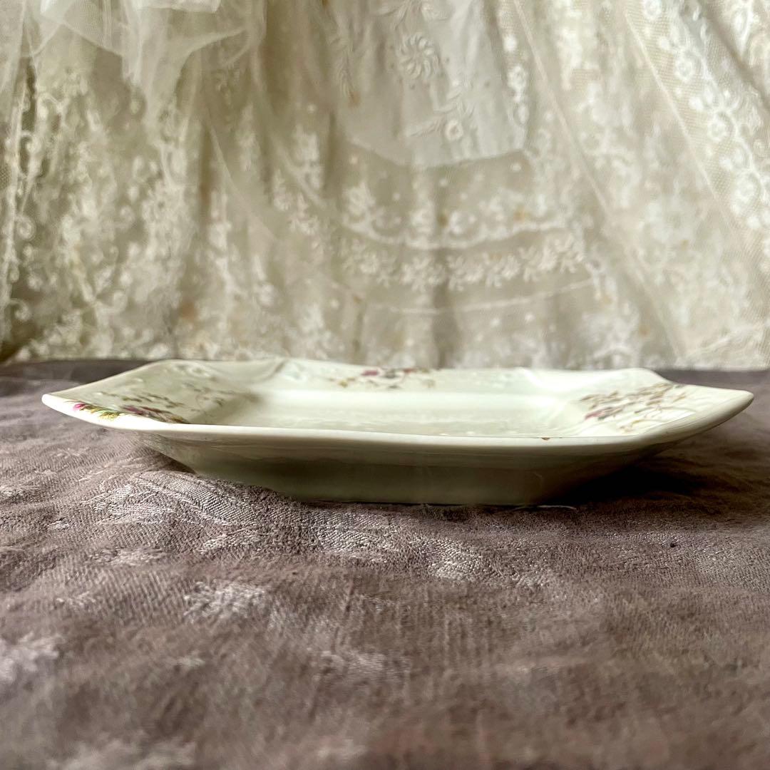 D*＊様 【希少レア美品】マジョレルナンシー×リュネヴィル隅切り角皿　フランスア