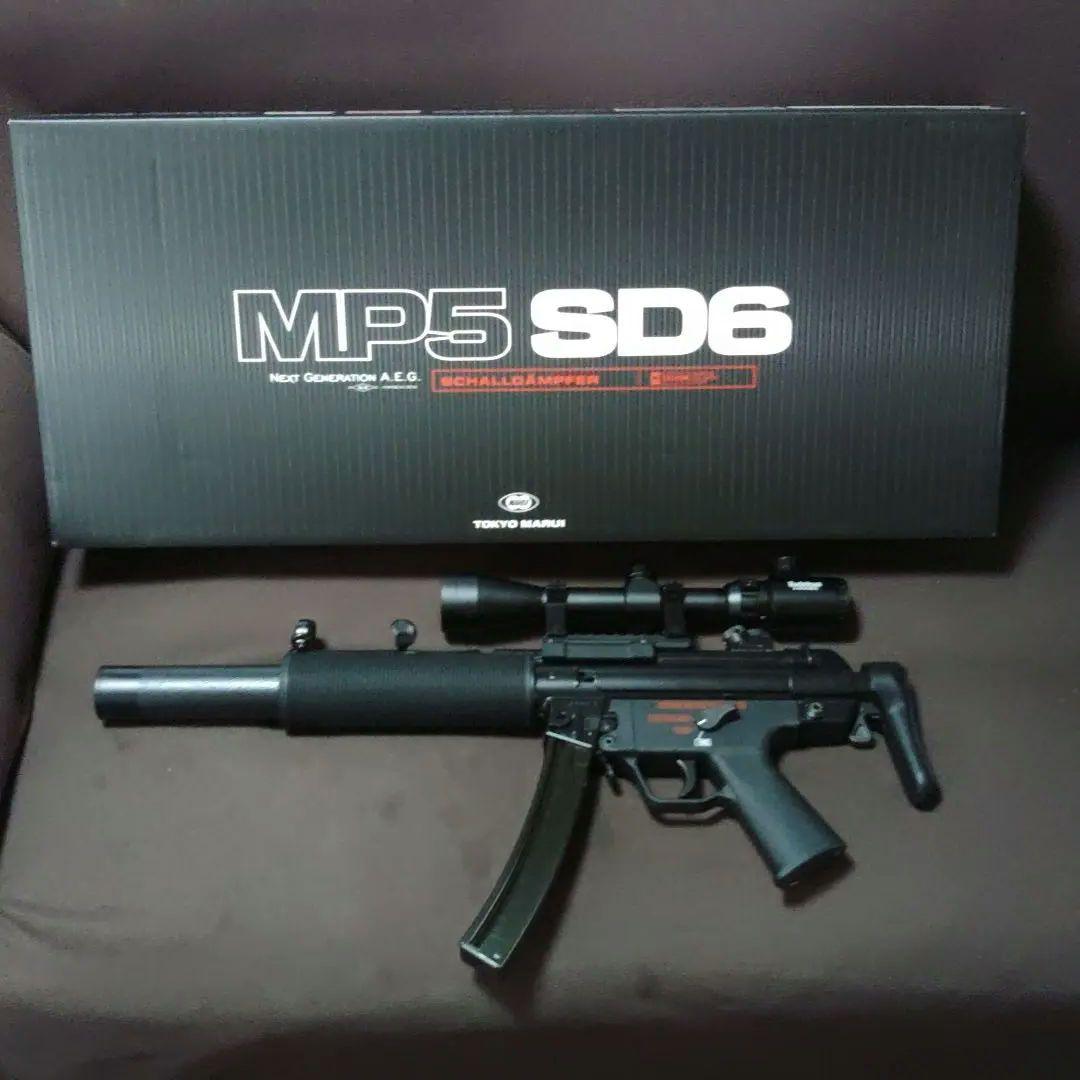 MP5 SD6 次世代電動ガン スコープ、バッテリー付き