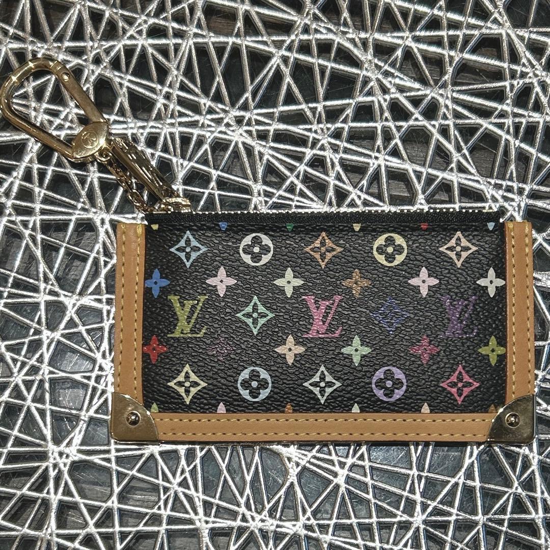 ルイヴィトン ポシェットクレ マルチカラー 黒　ケース　値下げ