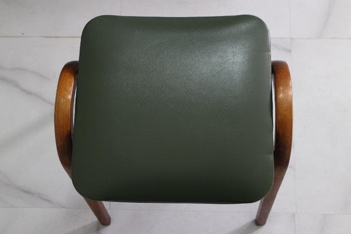 秋田木工 ヴィンテージ スタッキング スツール チェア 椅子 曲木 モスグリーン