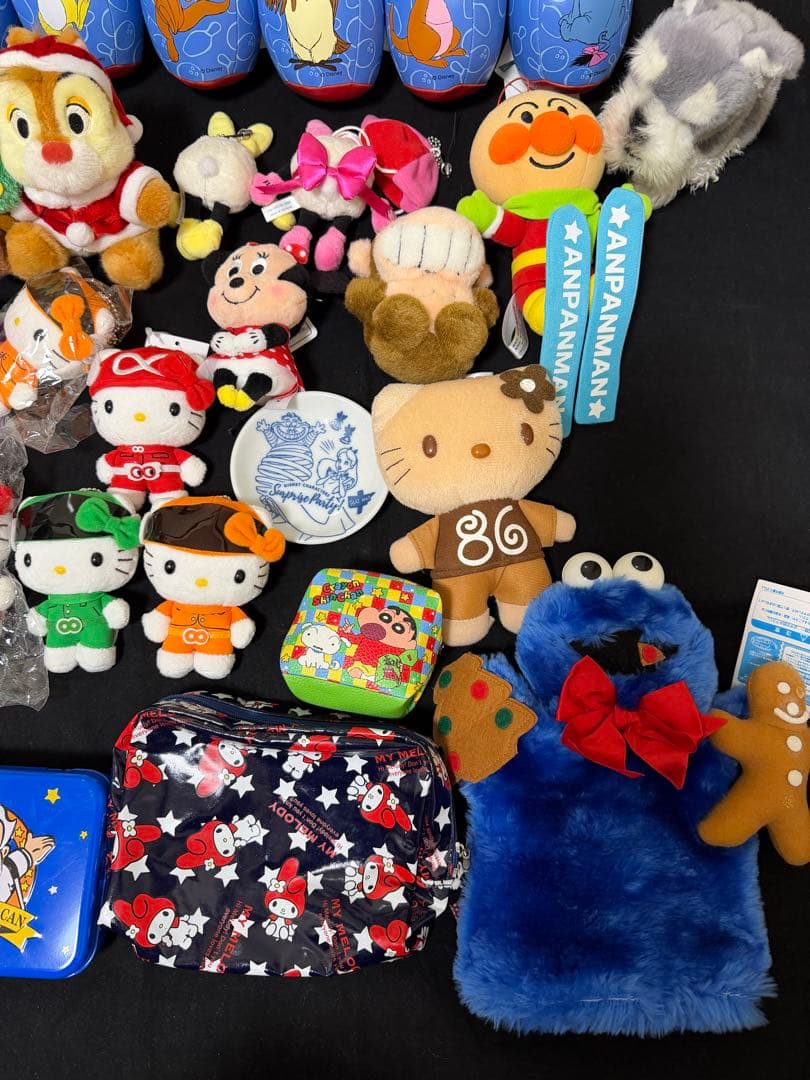 ディズニーミッキー・ハローキティ・スヌーピー・ぬいぐるみ 46点セット