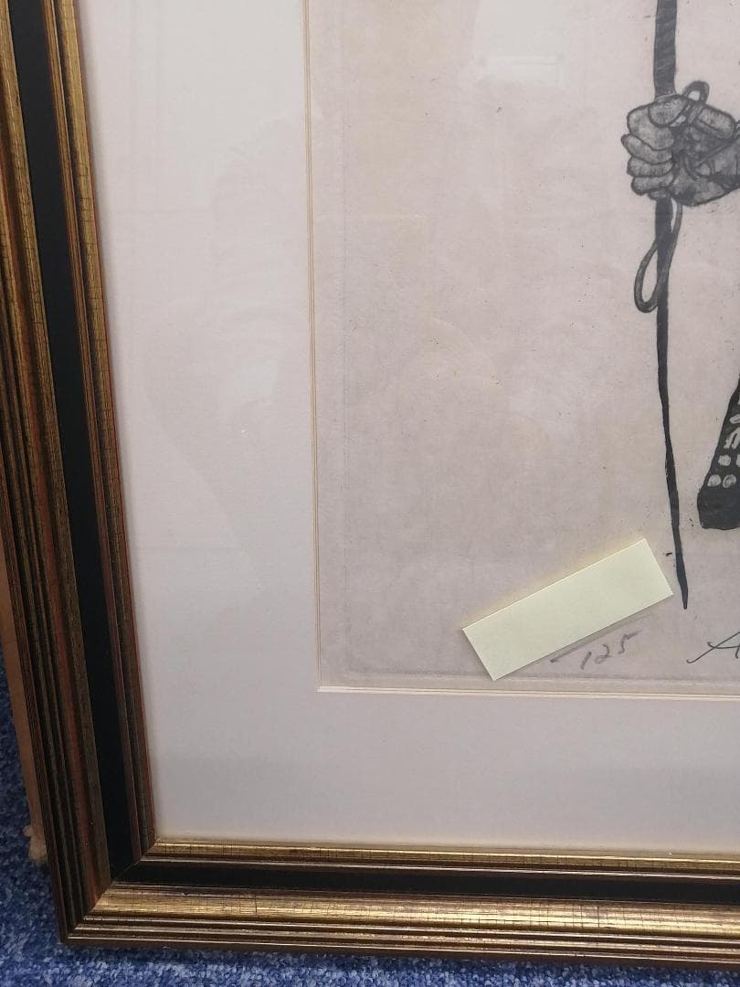 黒澤明　銅版画　「影武者・武田信玄」