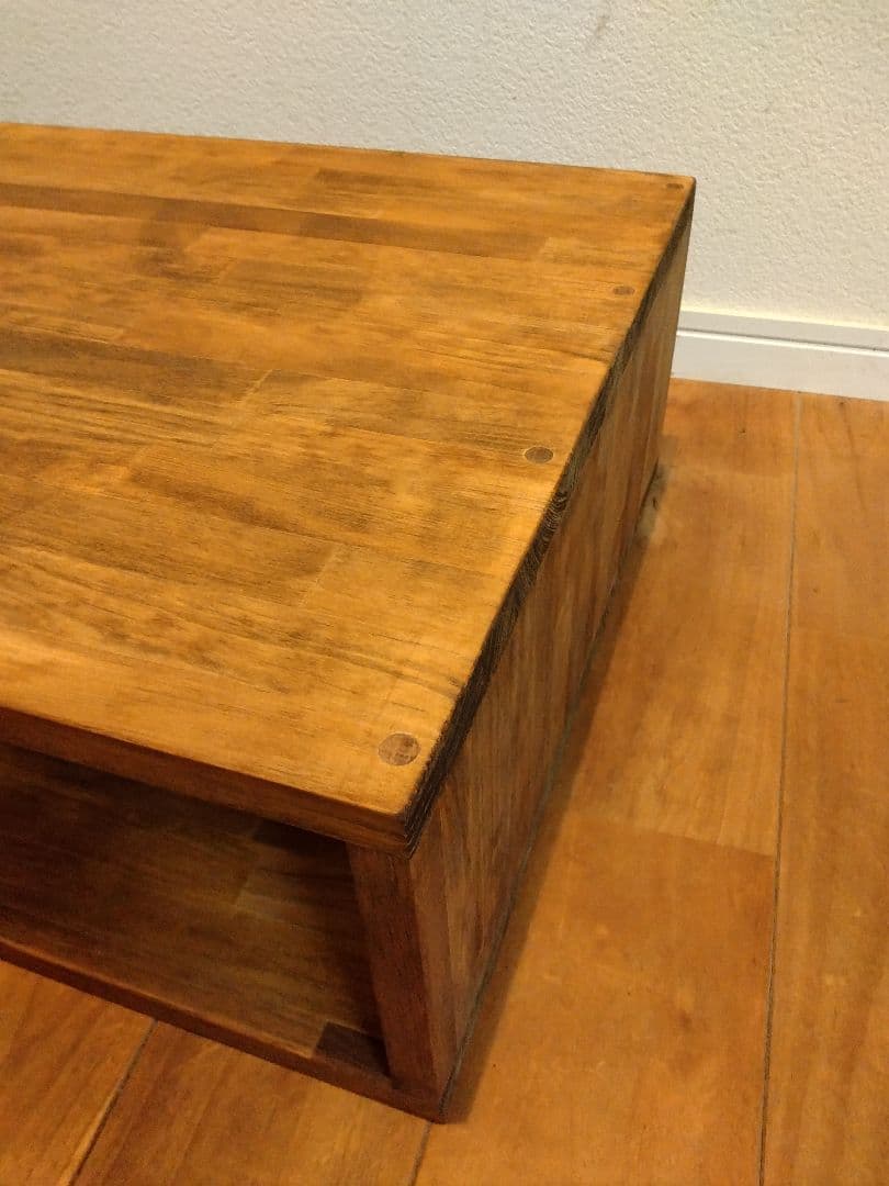 木製　ハンドメイド　オーダー　ロの字　シェルフ　棚　ラック　テレビ台　水槽台