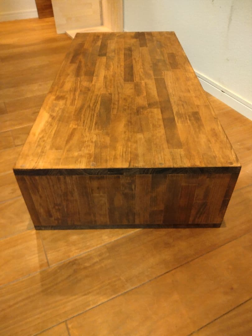 木製　ハンドメイド　オーダー　ロの字　シェルフ　棚　ラック　テレビ台　水槽台