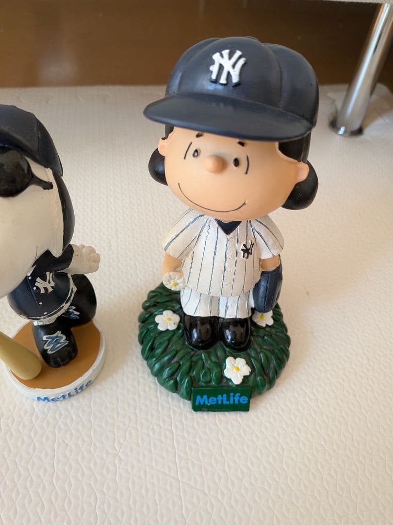 スヌーピー　ボブルヘッド　ヤンキース　mlb 2002 ビンテージ　ルーシー