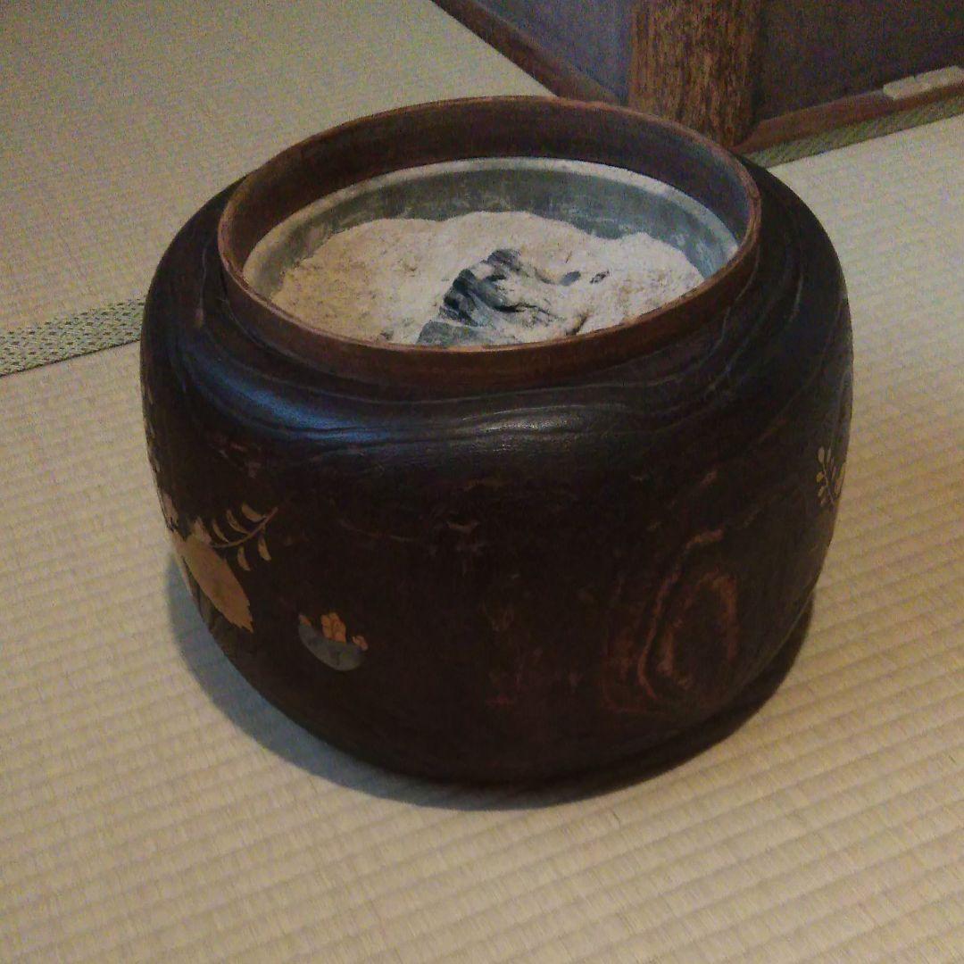 金巻き総桐火鉢