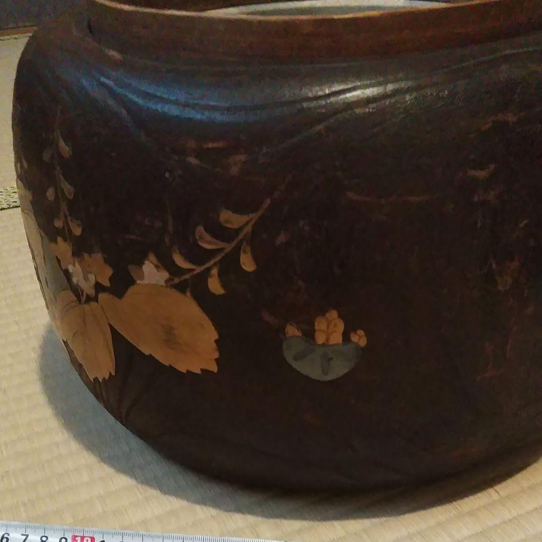 金巻き総桐火鉢