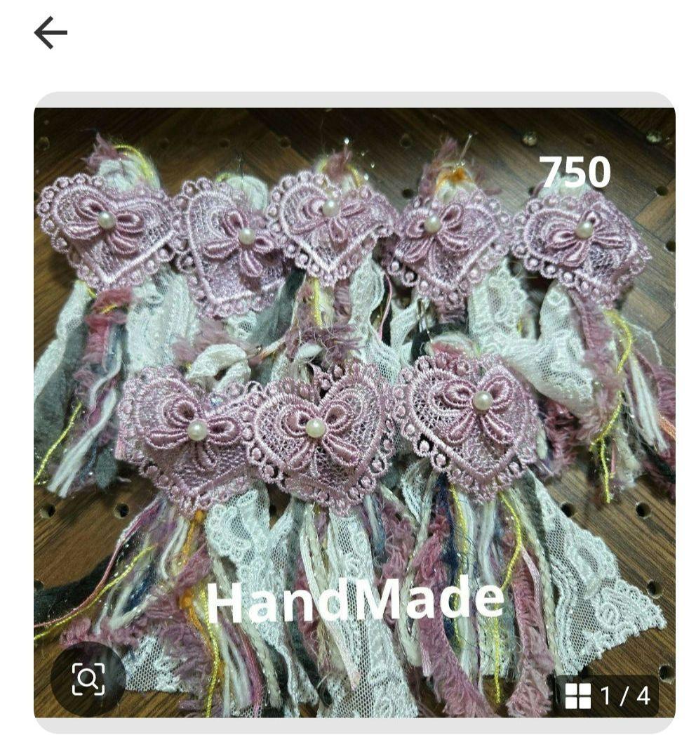 いちごパフェ☆様✨専用ハンドメイドふわふわ小さいタッセルチャーム約８×4cm T