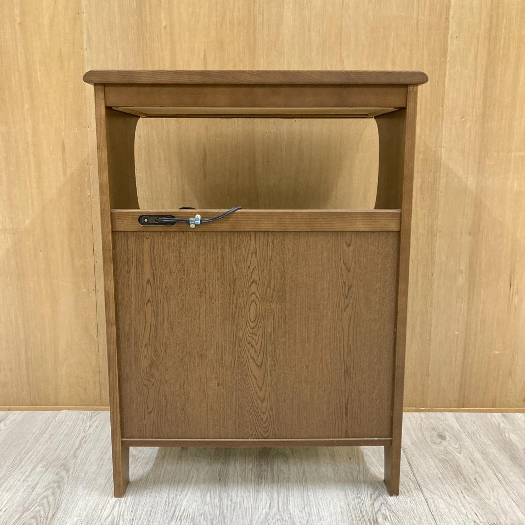 【カリモク】キャビネット　電話台　FAX台　コンセント付