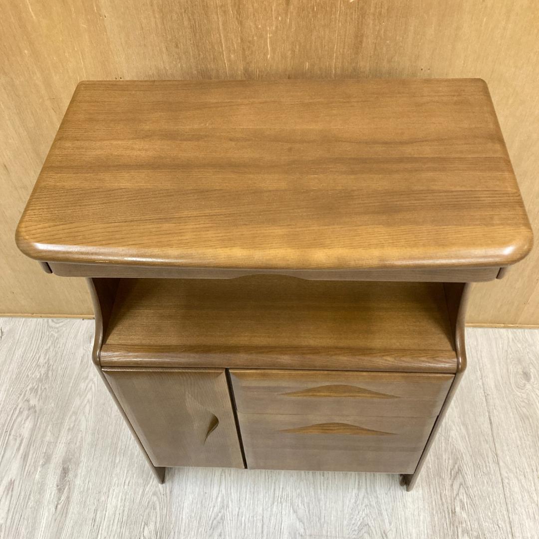 【カリモク】キャビネット　電話台　FAX台　コンセント付