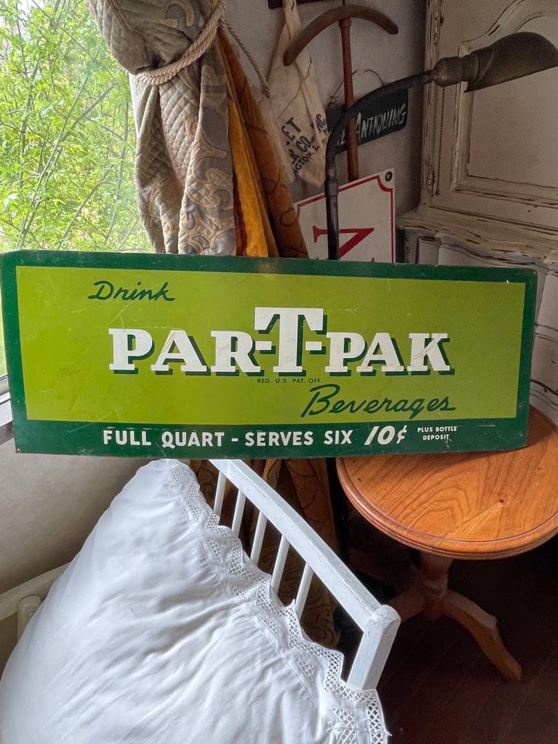 アンティーク　サイン　プレート　看板　ソーダ　Par-T-Pak アメリカ　レア