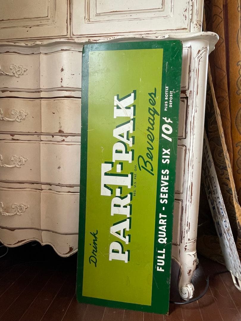 アンティーク　サイン　プレート　看板　ソーダ　Par-T-Pak アメリカ　レア