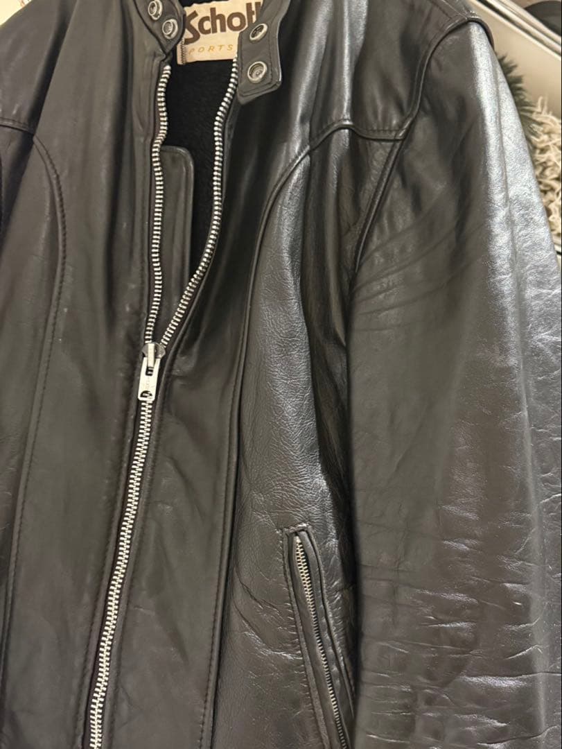 ジャケット・アウター SCHOTT leather single riders jacket 42