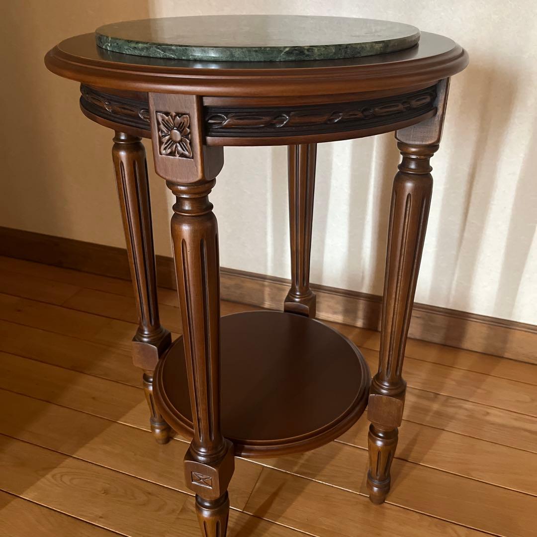 イタリア製 大理石天板 花台 飾り台