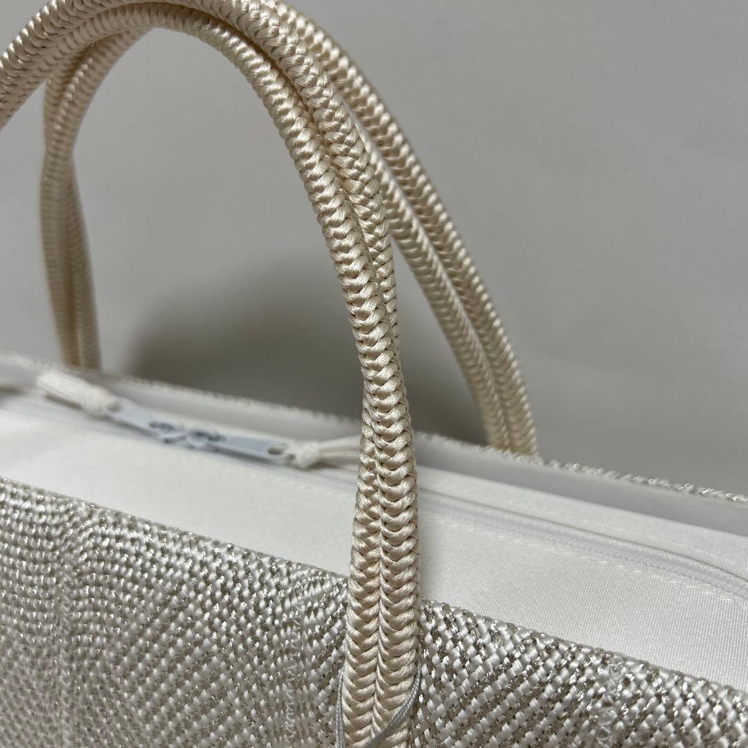 和装バック　利休バッグ　横長の型　小田巻付き　バッグ　組織り　衿秀　和想庵　着物