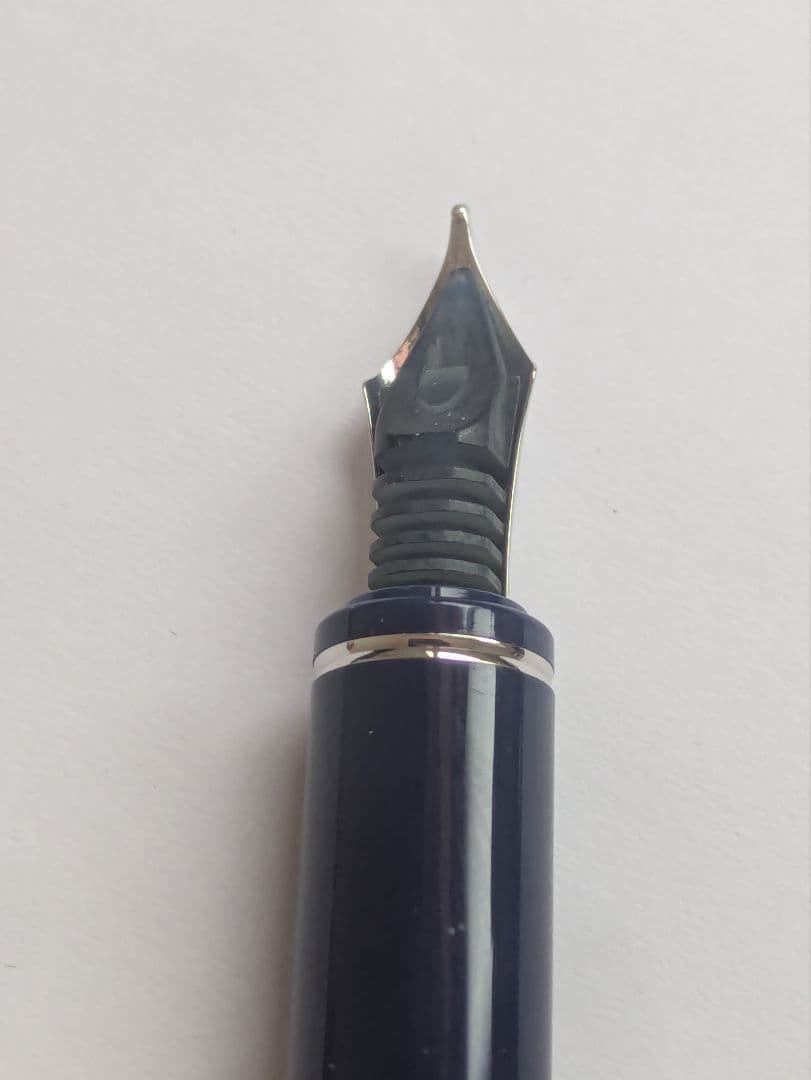 パイロット　グリーン　ロジウム＆マーブル　中字　万年筆　ブルー