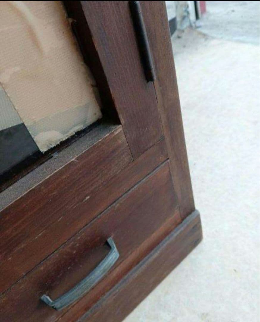 【昭和レトロ】飾り棚 食器棚 キャビネット インテリア 小箪笥 木製家具 引出