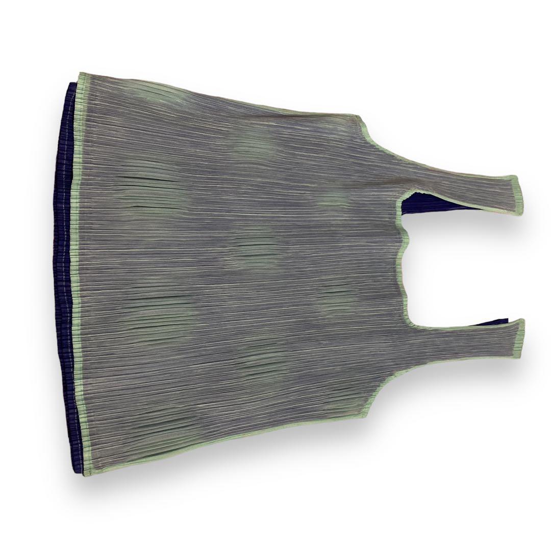 PLSEATS PLEASE レイヤードタンクトップ　水玉ノースリーブカットソー