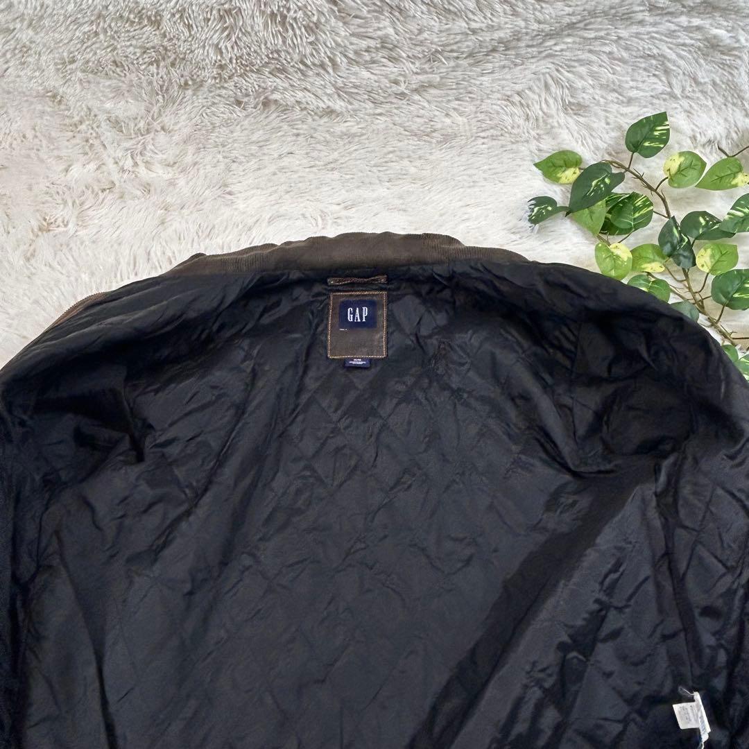 OLD GAP レザーシングルライダースジャケット ブラウン 90s 牛革 茶色