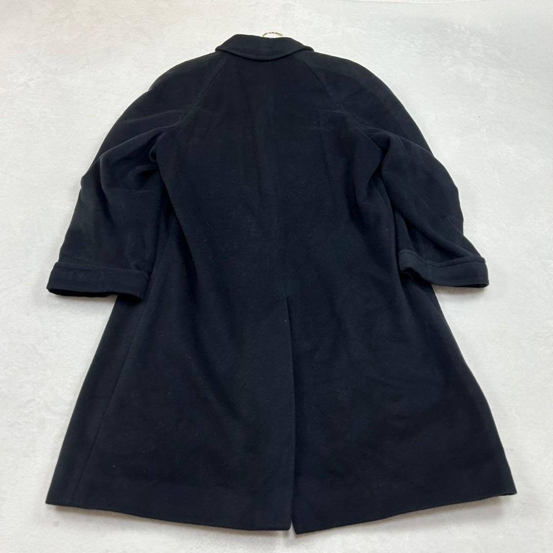 I248 L ロエベ カシミヤ100% ロングコート ネイビー メンズ