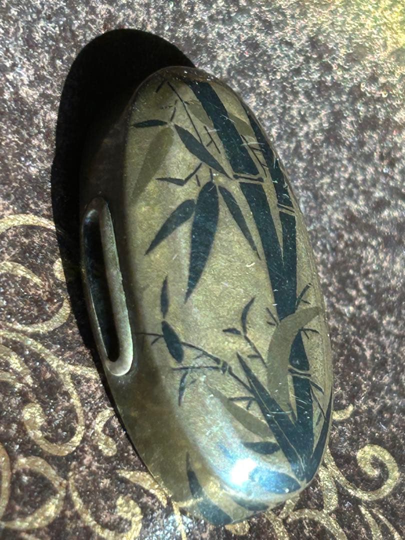 刀装具　竹林　竹　武具　日本刀　骨董　アンティーク　コレクション