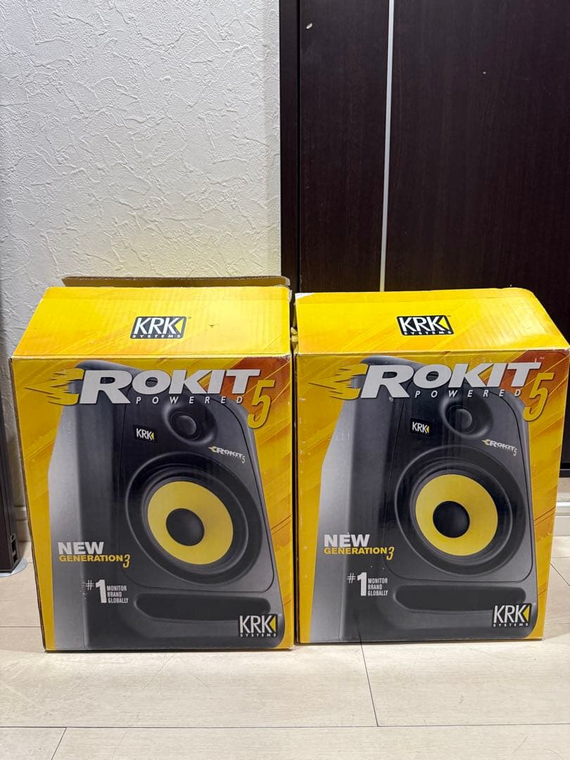 【美品】KRKモニタースピーカー　ROKIT 5 G3