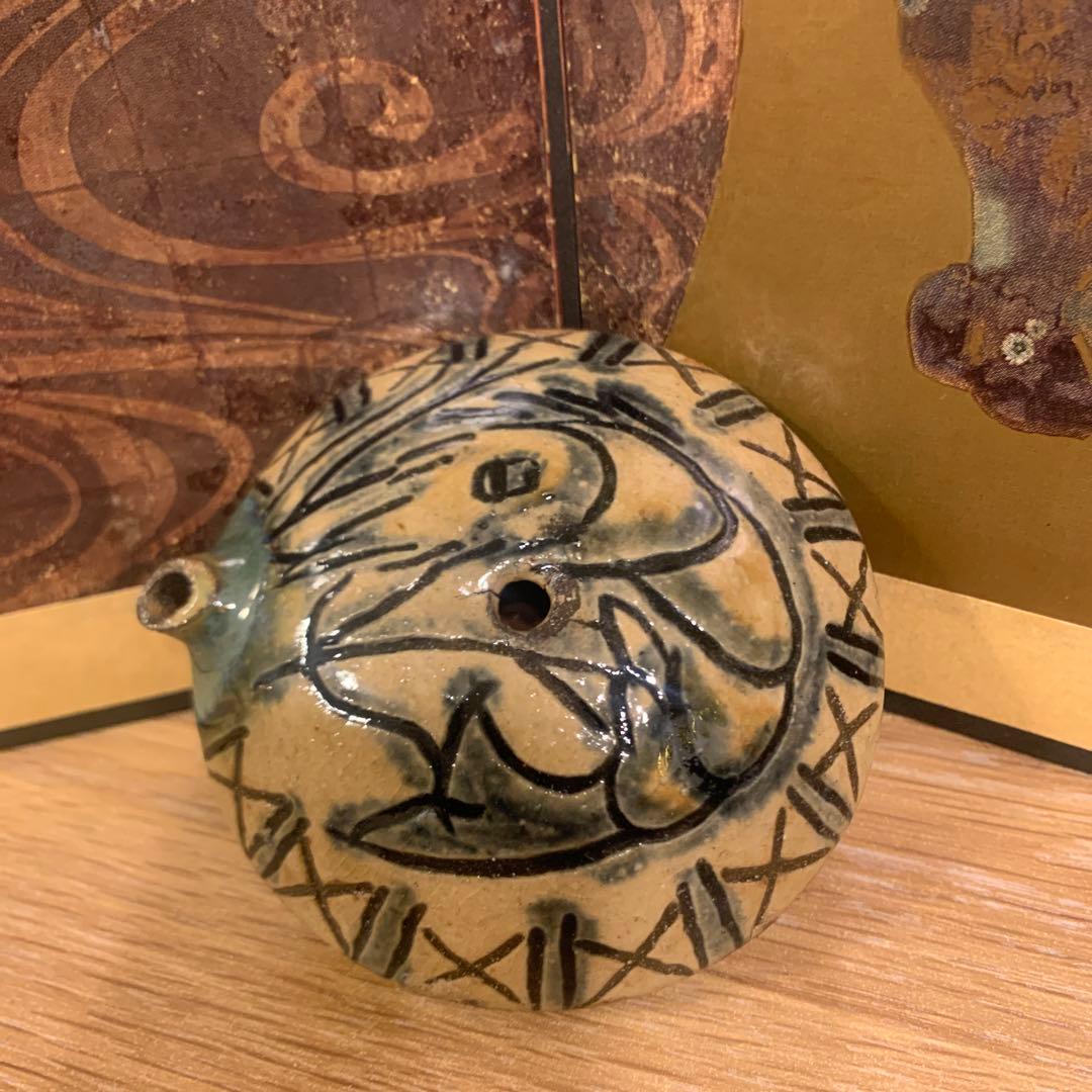 壺屋焼　人間国宝　金城次郎　水滴 1客