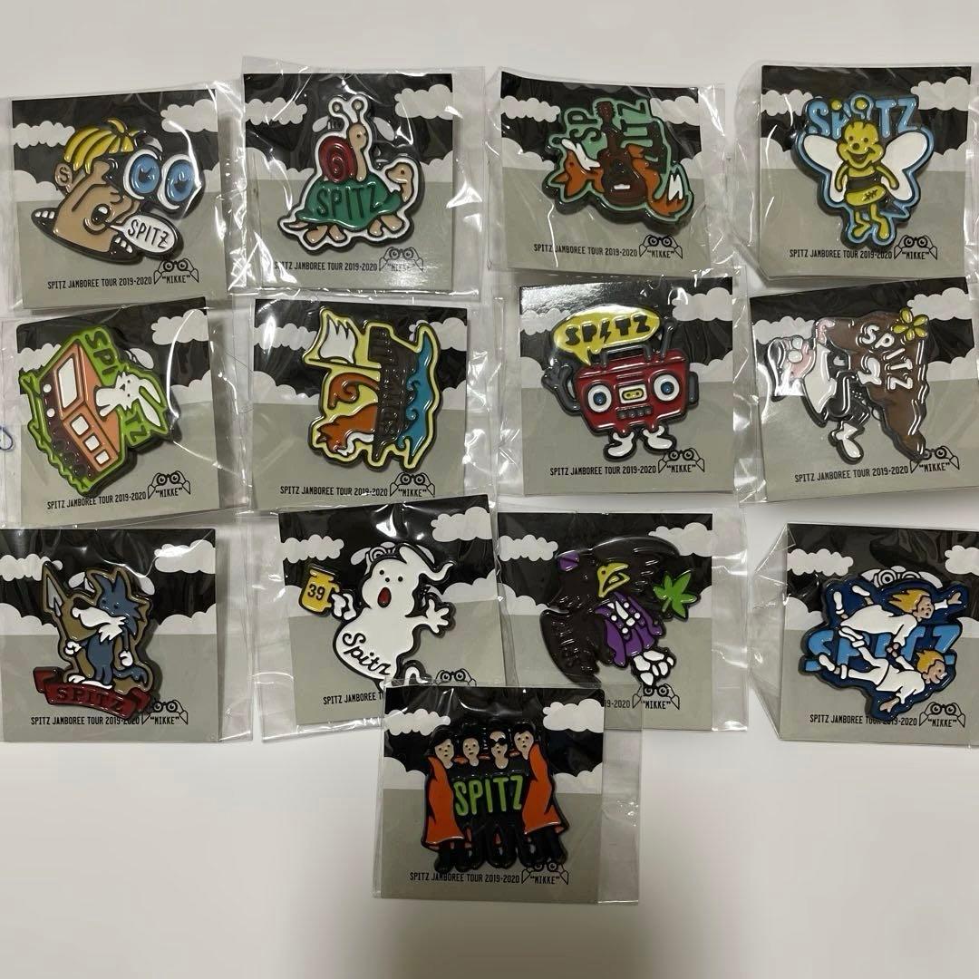 スピッツ　MIKKEピンバッジ　全13種類セット