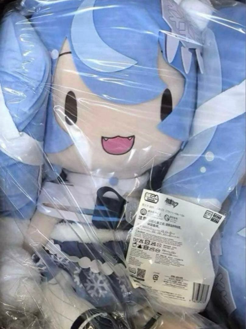 雪ミク2025 ふわぷち どでかジャンボぬいぐるみ 初音ミク