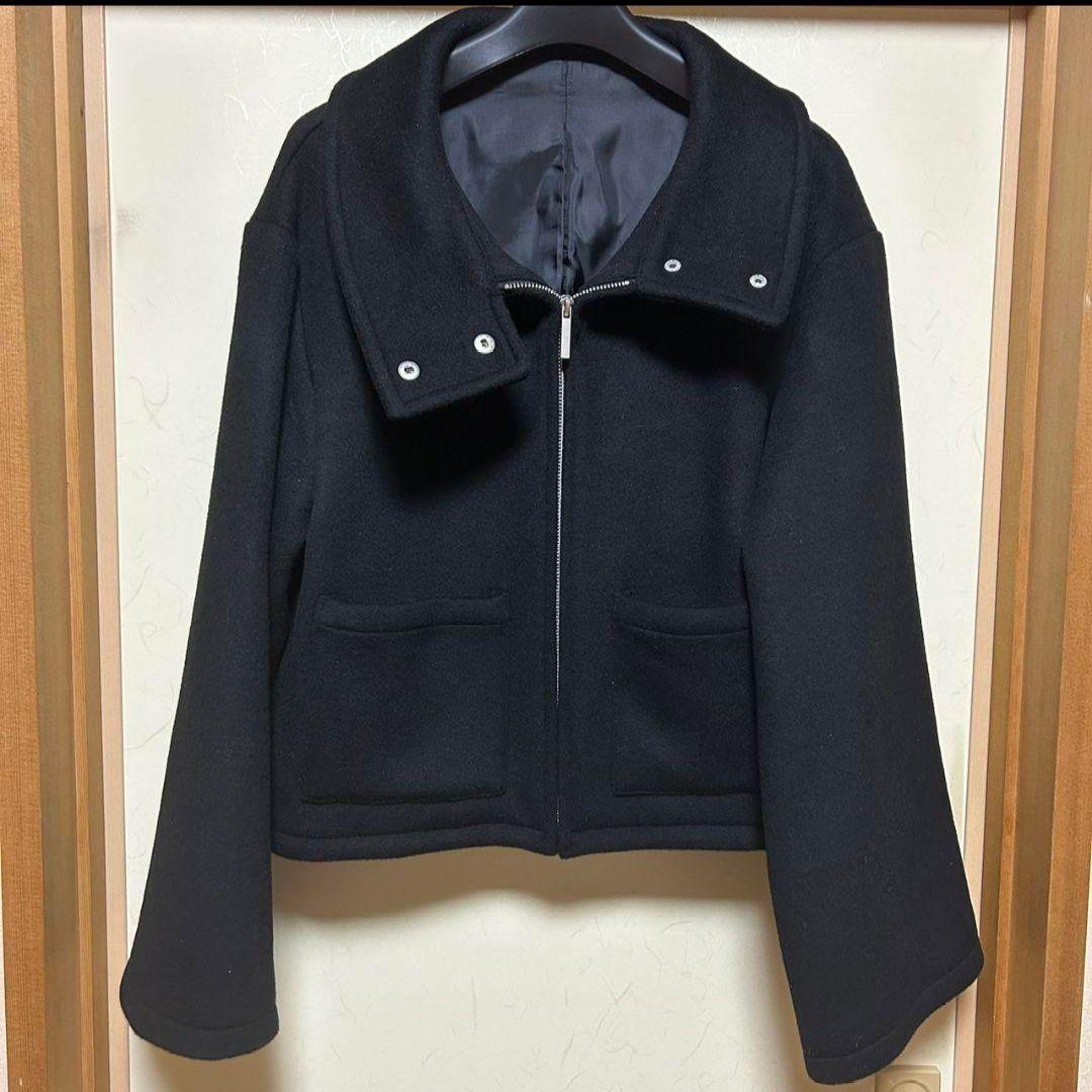 Da-iCE 和田颯 how Melton Coat Black 002