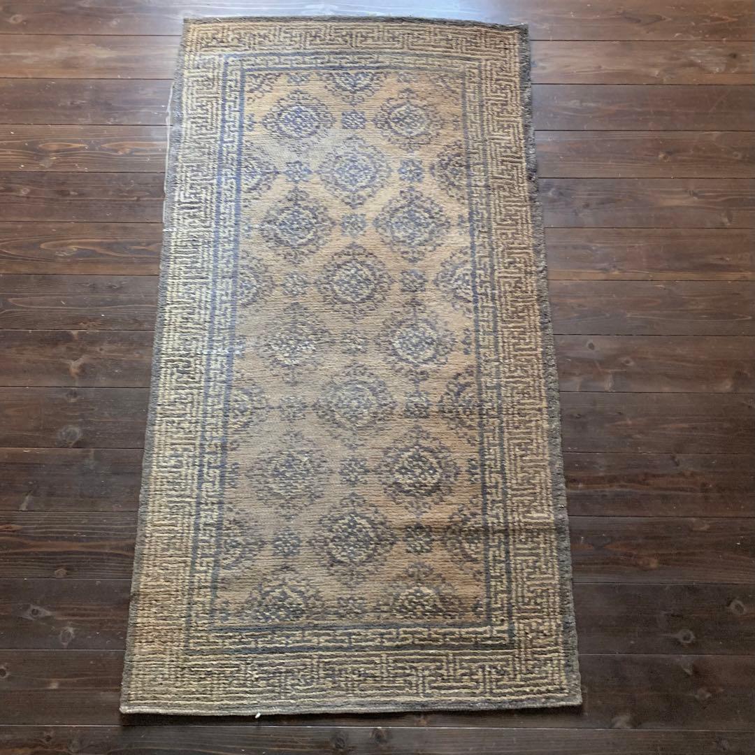 古い 段通 古道具 アンティーク