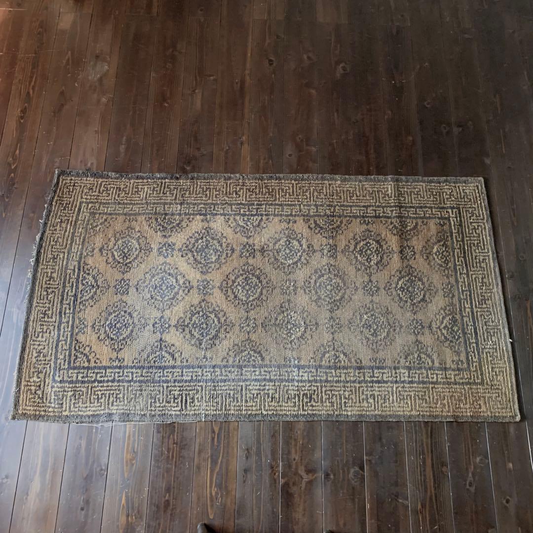 古い 段通 古道具 アンティーク