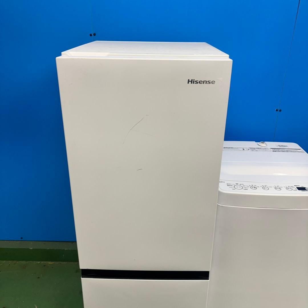 563 ホワイトカラー冷蔵庫　洗濯機　23年製　セット　小型　一人暮らし